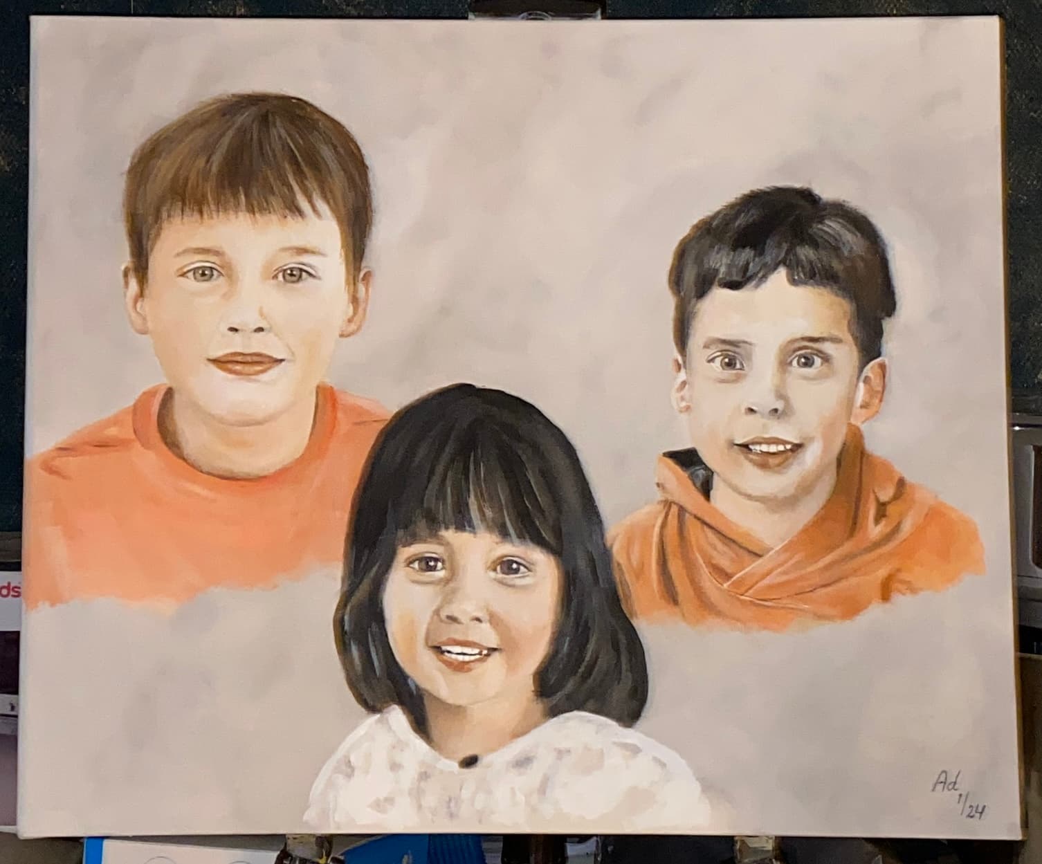 Expressief familie portret